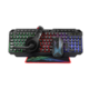 Set Tastatura+Miš+Podloga+Slušalice Xtrike CMX411 4in1 gejmerski set za sa površinskim osvetljenjem crno/crveni