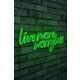 Live More Worry Less - Green Green Decorative Plastic Led Lighting
