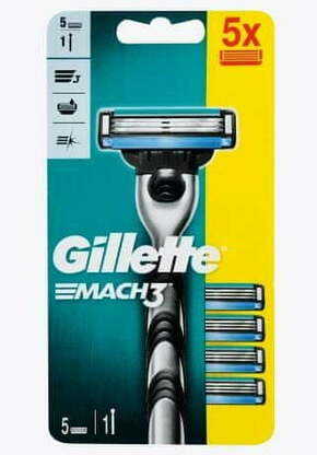 Gillette Mach3 brijač + 5 dopuna