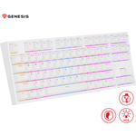 Genesis 404 TKL mehanička tastatura, USB, bela/braon/crna/žuta