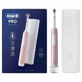 Oral-B Pro1 Pink + Travel Case