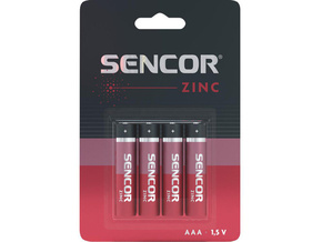 Baterija Sencor R03 AAA 4BP Cink Karbon 1/4