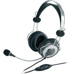 Genius HS-04SU slušalice, 3.5 mm, crna/srebrna, 112dB/mW, mikrofon