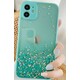 MCTK6 IPHONE 13 Furtrola 3D Sparkling star silicone Turquoise 139