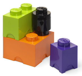 LEGO kutije za odlaganje set (4 kom): ljubičasta